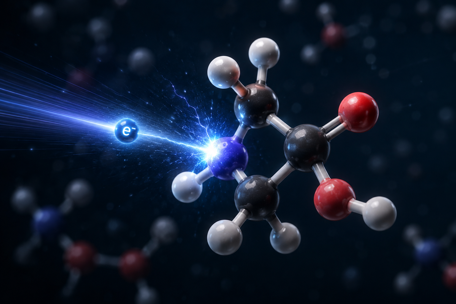 Electron scattering illustration
